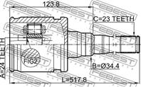 ШРУС внутренний правый 24X34.4X23