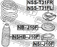 FEBEST NSHB-J10F Пыльник+отбойник NISSAN QASHQAI/X-TRAIL 07- пер.