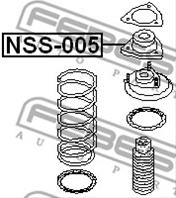 Опора зад амортизатора nis sunny b14/almera n15 19