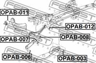 САЙЛЕНБЛОК ЗАДНЕГО ПОПЕРЕЧНОГО РЫЧАГА OPEL INSIGNI