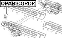 Опора зад балки opl corsa d 06-