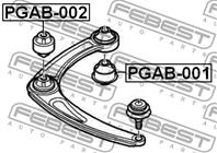 С/блок переднего рычага передний PEUGEOT 307/ CITROEN C4