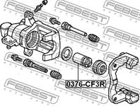 Поршень суппорта зад honda accord cf3/cf4/cf5/cl1/