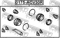 Рем. к-кт. суппорта TOYOTA CAMRY 01-06 зад.