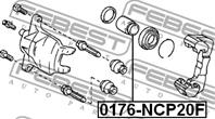 Поршень переднего суппорта TOYOTA YARIS/ECHO (1999-2005)/MR II ZZW30 (2000&gt)