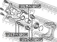 Поршень суппорта TOYOTA COROLLA 01-07 пер.