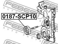 FEBEST 0187-SCP10 Ролик ремня приводного TOYOTA YARIS 1.0 03-