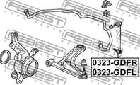 Стойка переднего стабилизатора левая HONDA JAZZ (2002-2008)