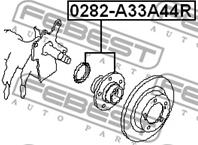 0282-A33A44R_к-т подш.ступ.! Nissan Almera Tino 1