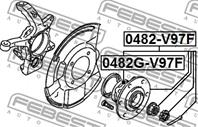 Ступица пер MITSUBISHI PAJERO IV/MONTERO V87W/V97W 2006-