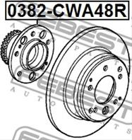 Ступица в сборе Re HONDA ACCORD WAGON 02-08