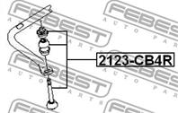 FEBEST 2123-CB4R Тяга стабилизатора FORD FOCUS 04- задн. разборная