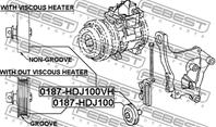 0187-HDJ100_ролик натяжной приводного ремня