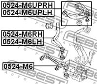 РЫЧАГ КРИВОЙ ПРАВЫЙ (MAZDA 6 GG 2002-2007) FEBEST