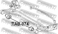 FEBEST TAB-074 Сайлентблок балки TOYOTA COROLLA -08 зад.подв.