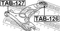 FEBEST TAB-127 Сайлентблок рычага TOYOTA RAV4 00-05 пер.подв.