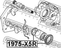 Рем. к-кт. суппорта BMW 5 (E39)/X5 (E53) задн.(1пыльн.+1манжет.)