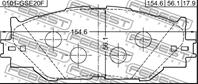 Колодки передние lexus is250/350 gse20 (05-12) 0101-gse20f