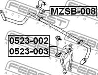 Стойка стабилизатора передняя правая MAZDA 6 GG/GY