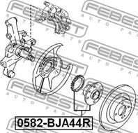 Подшипник-ступица зад.MAZDA 323