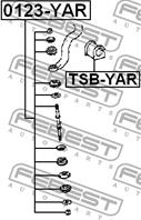 0123-yar тяга стабилизатора передняя (toyota bb/open deck ncp30 2000-2005)