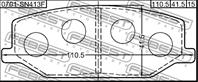 К-кт колодки пер suz jimny sn413 98-