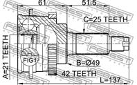 Шрус 0710-018a42