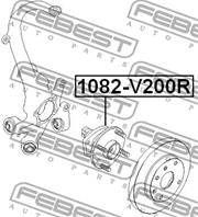 Ступица в сборе задняя chevrolet lacetti 1082-v200r