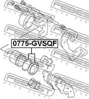 FEBEST 0775-GVSQF Рем. к-кт суппорта SUZUKI GRAND VITARA 05- пер.