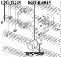 FEBEST 1074-T200F Ремкомплект суппорта DAEWOO LANOS/NEXIA/LACETTI/REZZO передний