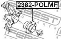 2382-POLMF_к-кт подшипника ступ. пер.! VW Polo 1.2 03-04