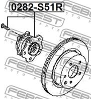 Подшипник-ступица зад.INFINITI FX35/45 (S50) ST-40202-EJ70B