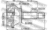 Шрус 2210-ns27a47