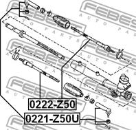 Наконечник nissan murano z50 2002-2007