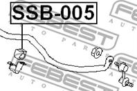 FEBEST SSB-005 Втулка стабилизатора SUBARU LEGACY 03-09 пер.подв.