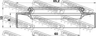 Сальник Fr ступицы 62x85x8/10 TO Land Cruiser