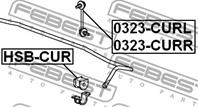 Стойка задн. стаб. Acc 08-&gt (L) 52325TA0A01  0323CURL