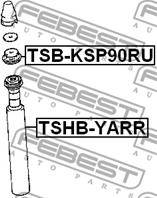 FEBEST TSHB-YARR Пыльник+отбойник TOYOTA YARIS 99-05 зад.к-кт на 1 амортиз.