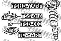 FEBEST TSS-018 Опора амортизатора TOYOTA YARIS 99- пер.