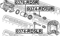 FEBEST 0376-RD5R Поршень суппорта HONDA ACCORD 02-08 зад.