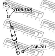 Втулка амортизатора tsb-782