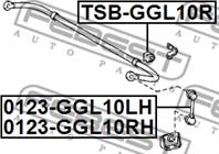 TSBGGL10R_втулка стабилизатора заднего! Lexus RX