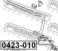 FEBEST 0423-010 Тяга стабилизатора SUBARU IMPREZA 00-/LEGACY 03-09/FORESTER 01- зад.подв.