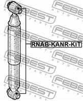 Сайлентблок задн амортизатора renault kangoo 1997-2007 (компл-2шт) rnab-kanr-kit