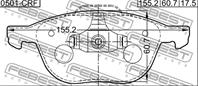 Колодки пер maz 3 bk 03-08