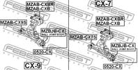 FEBEST 0520-CX Опора шаровая MAZDA CX-7/CX-9 06-