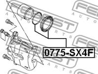 Ремкомплект передн суппорта 0775-sx4f