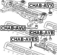 FEBEST CHAB-AVES Сайлентблок рычага CHEVROLET AVEO 03- пер.подв.