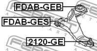 FEBEST FDABGEB САЙЛЕНБЛОК ЗАДНИЙ ПЕРЕДНЕГО РЫЧАГА FORD MONDEO G