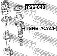 FEBEST TSS-043 Опора амортизатора TOYOTA RAV 4 94-06 пер.